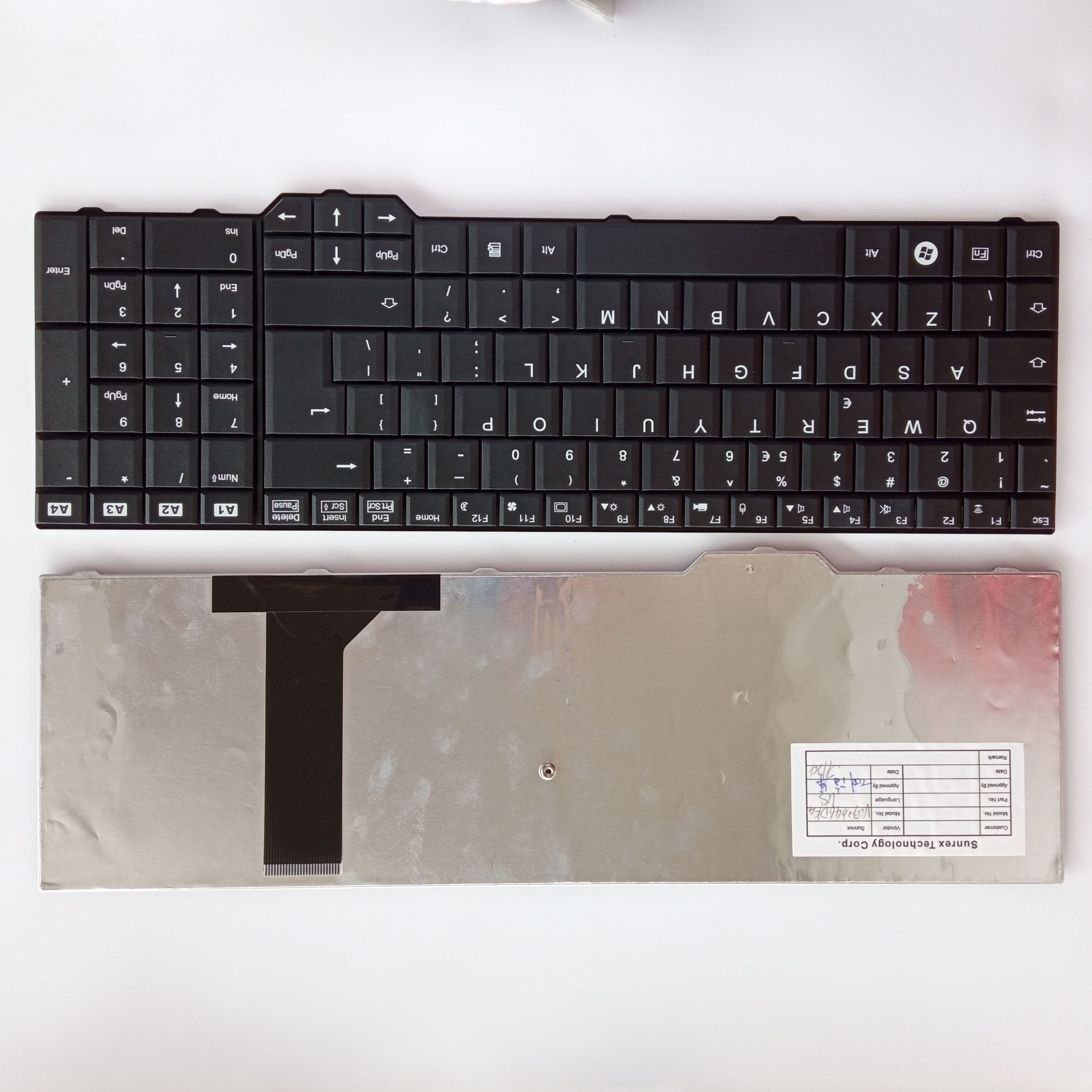 Picture of New Replacement Laptop Keyboard For FJU PI3625/LI3910 BLACK UI Layout